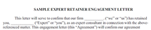 Sample Expert Engagement Retainer Letter (Legal Pros) (PDF Download)