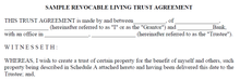 Sample Revocable Living Trust (PDF Download)